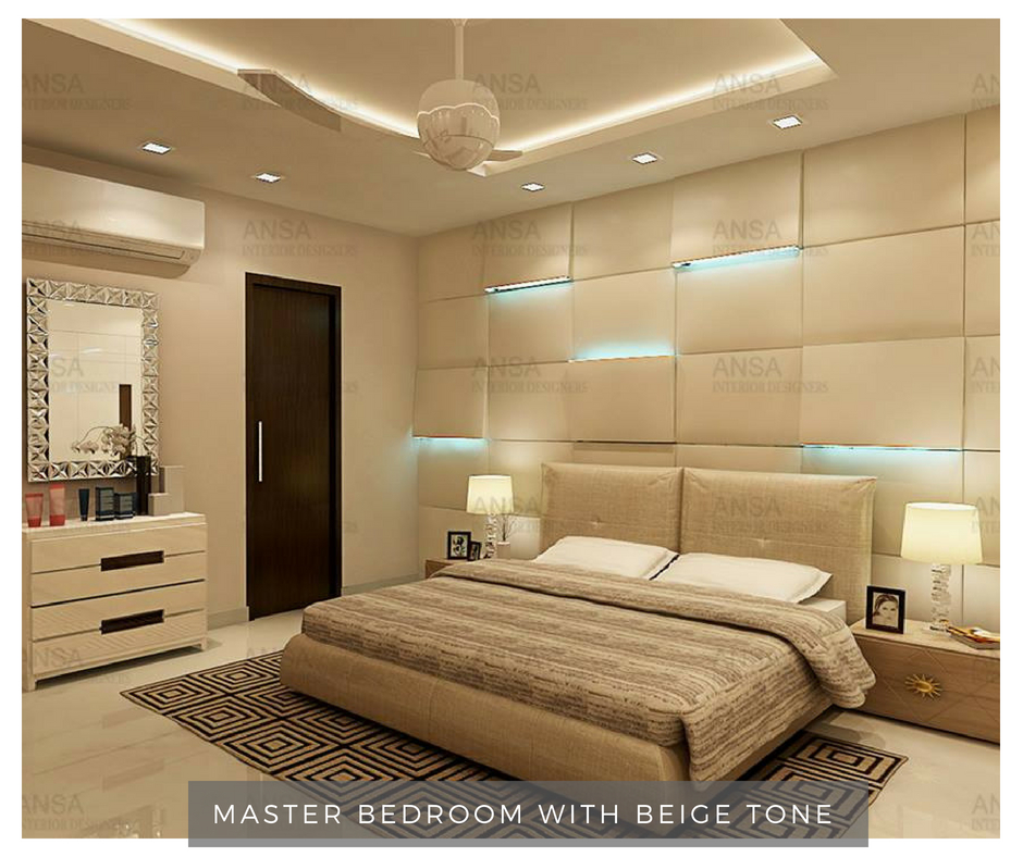 master bedroom with beige tone